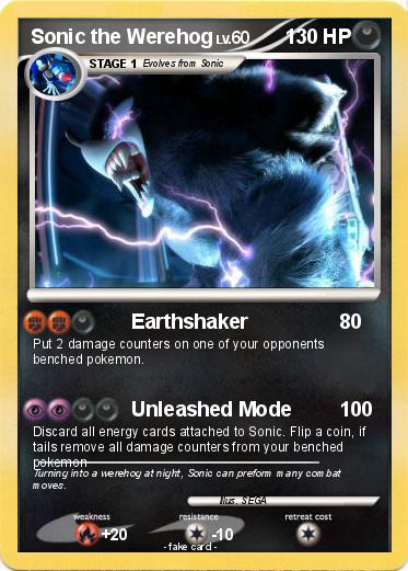 Pokemon Sonic the Werehog