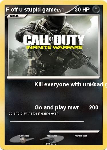 Pokemon F off u stupid game