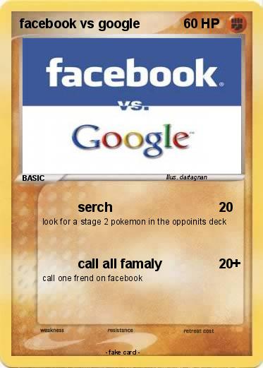 Pokemon facebook vs google