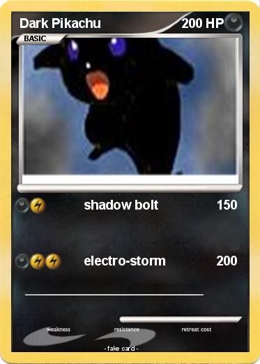 Pokemon Dark Pikachu