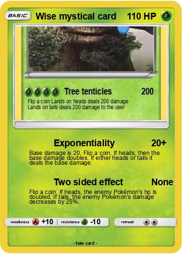 Pokemon Wise mystical card