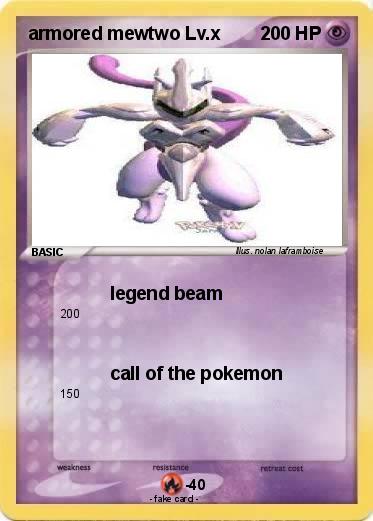 Pokemon armored mewtwo Lv.x