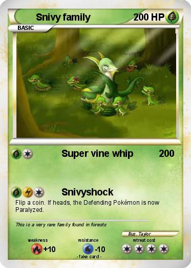 Pokemon Snivy family