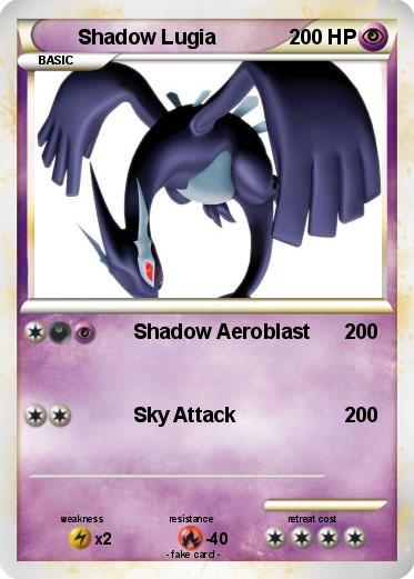 Pokemon Shadow Lugia