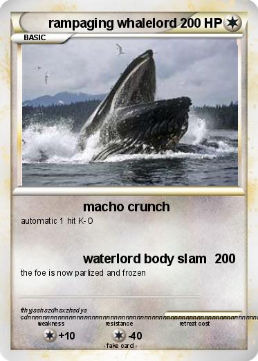 Pokemon rampaging whalelord