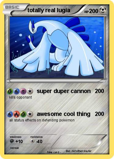 Pokemon totally real lugia
