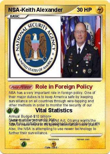 Pokemon NSA-Keith Alexander