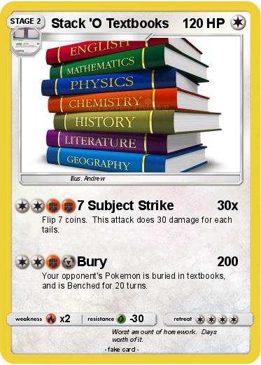 Pokemon Stack 'O Textbooks