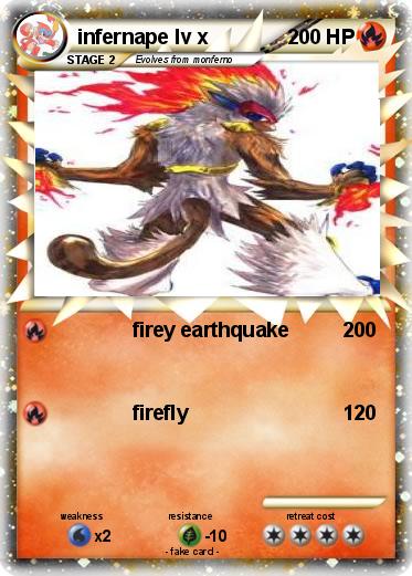 Pokemon infernape lv x