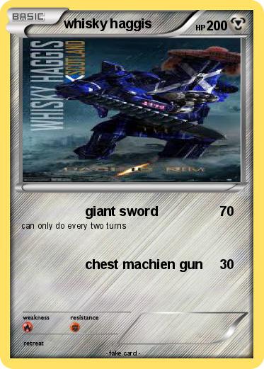 Pokemon whisky haggis