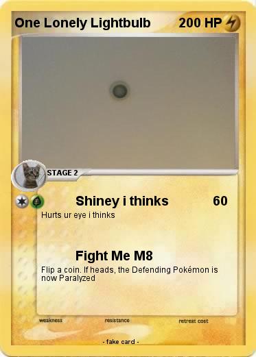 Pokemon One Lonely Lightbulb