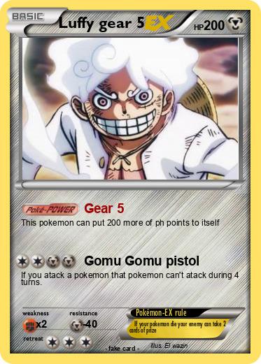 Pokemon Luffy gear 5