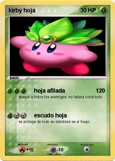 Pokemon kirby hoja