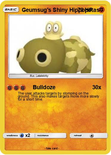 Pokemon Geumsug's Shiny Hippopotas