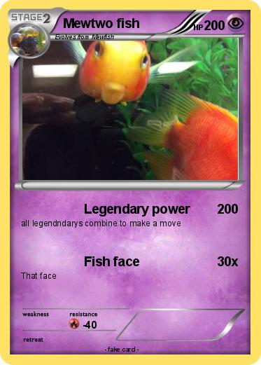 Pokemon Mewtwo fish