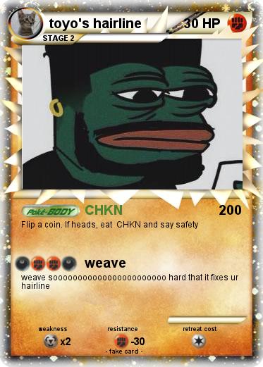 Pokemon toyo's hairline