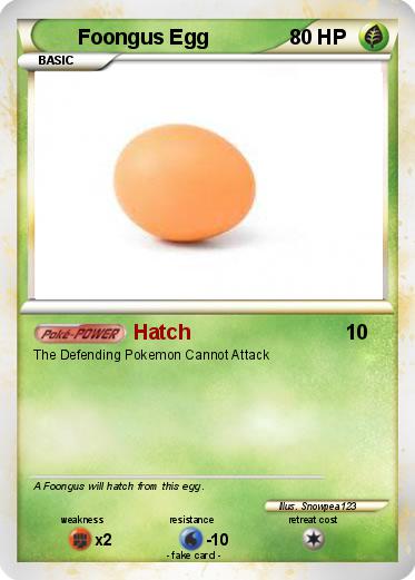 Pokemon Foongus Egg