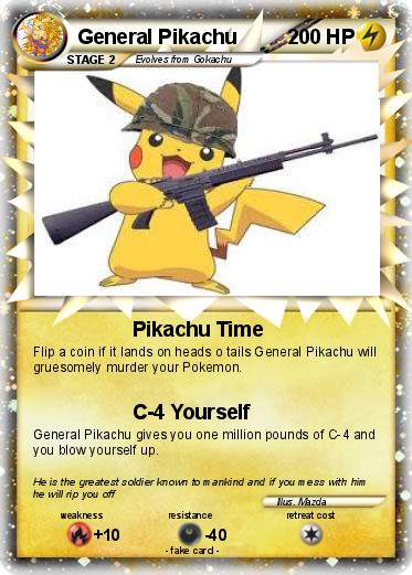 Pokemon General Pikachu