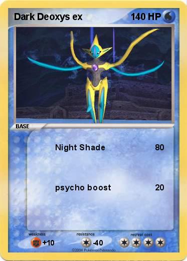 Pokemon Dark Deoxys ex