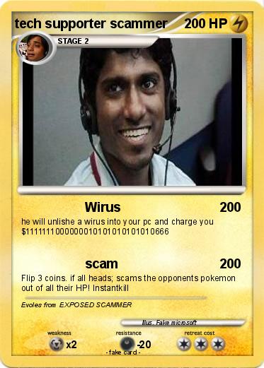Pokemon tech supporter scammer