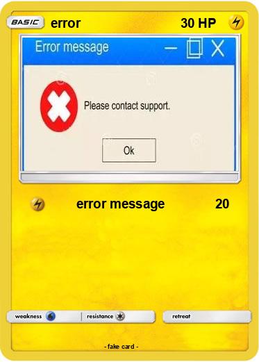 Pokemon error