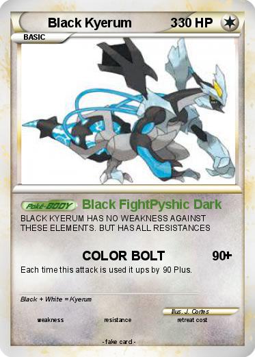Pokemon Black Kyerum           3