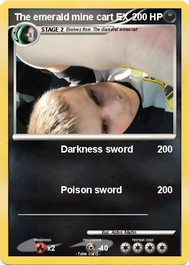 Pokemon The emerald mine cart EX