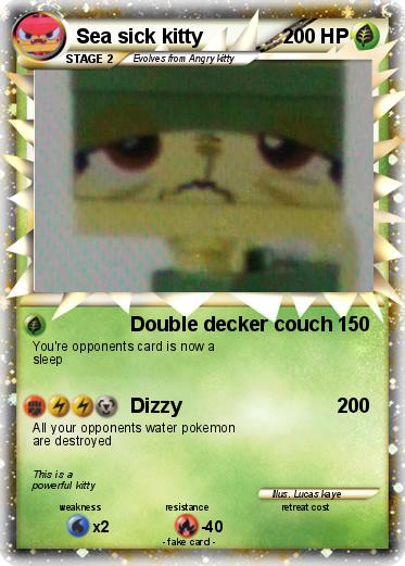 Pokemon Sea sick kitty