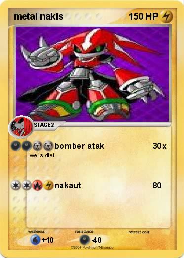 Pokemon metal nakls