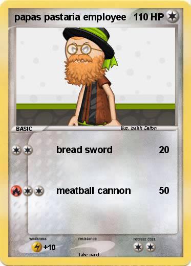 Pokemon papas pastaria employee