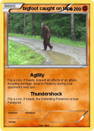 Pokemon bigfoot caught on tape