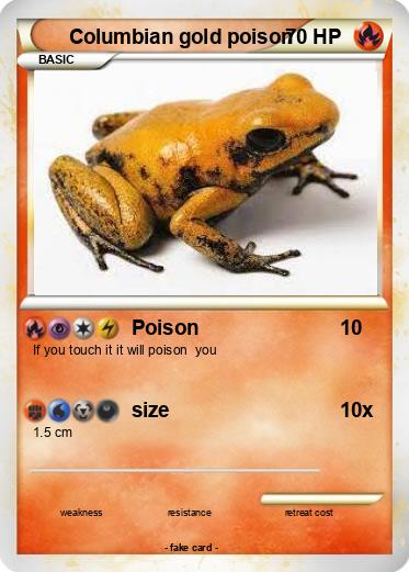 Pokemon Columbian gold poison