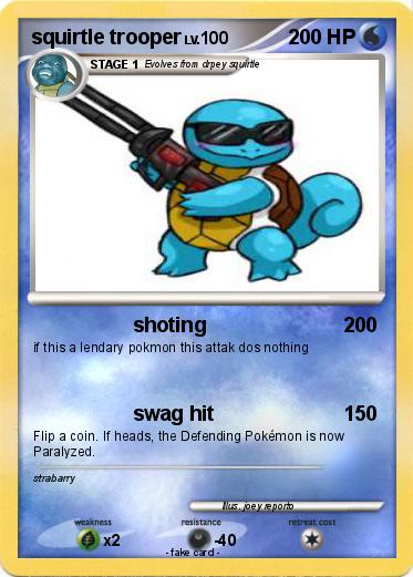 Pokemon squirtle trooper