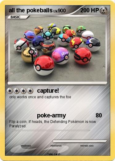 Pokemon all the pokeballs