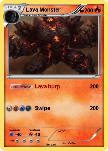 Pokemon Lava Monster