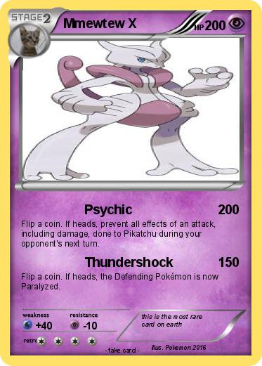 Pokemon Mmewtew X