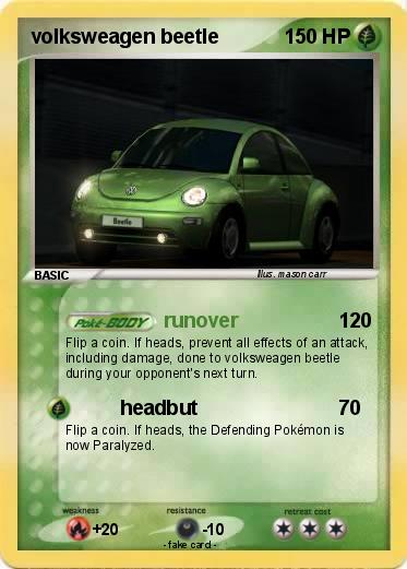 Pokemon volksweagen beetle