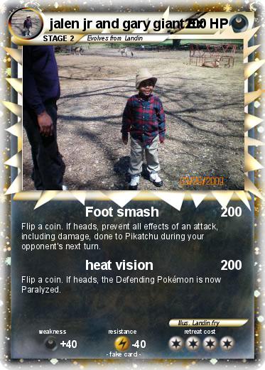 Pokemon jalen jr and gary giant Ex