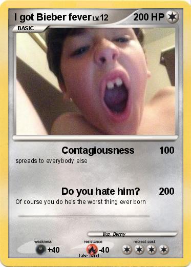 Pokemon I got Bieber fever