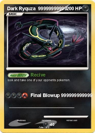 Pokemon Dark Ryquza  99999999999