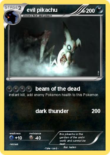 Pokemon evil pikachu
