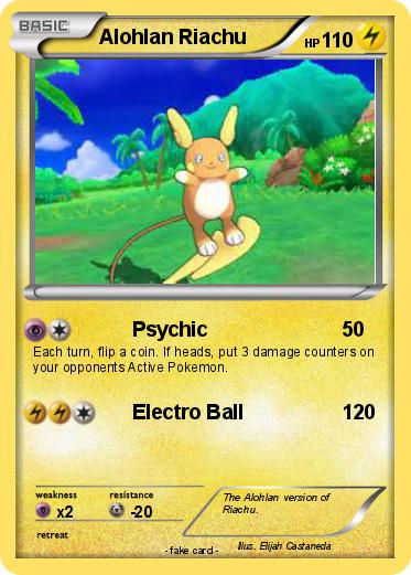 Pokemon Alohlan Riachu