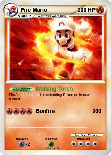 Pokemon Fire Mario