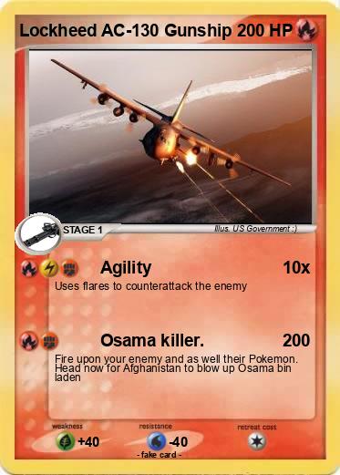 Pokemon Lockheed AC-130 Gunship