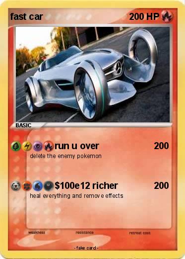 Pokemon fast car