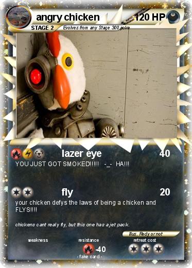 Pokemon angry chicken