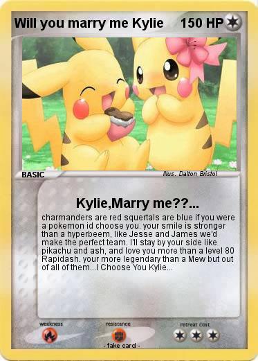 Pokemon Will you marry me Kylie