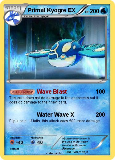 Pokemon Primal Kyogre EX