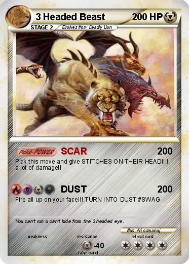 Pokemon 3 Headed Beast