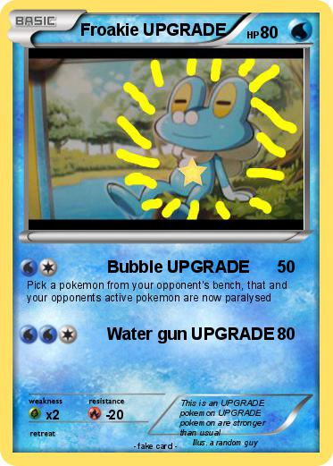 Pokemon Froakie UPGRADE